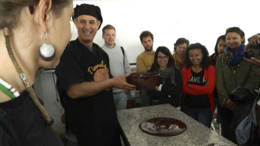 Degustación de chocolate en Moraleja del Vino.