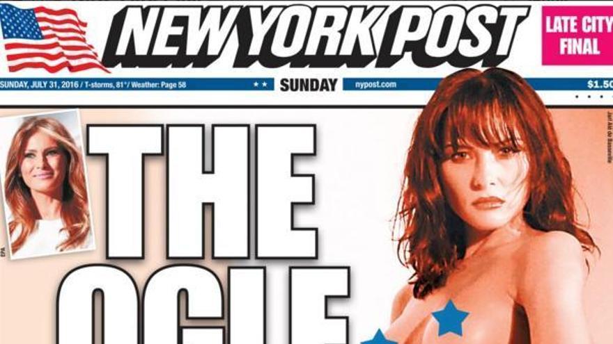 Un periódico de Nueva York publica fotos de Melania Trump desnuda