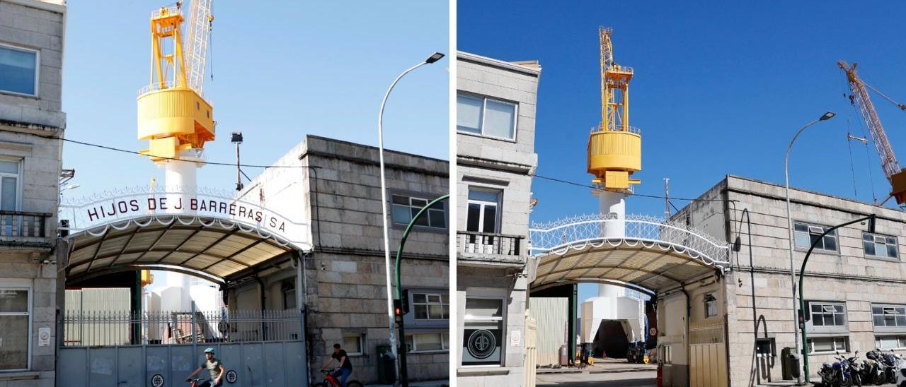 La fachada de Barreras, antes y después