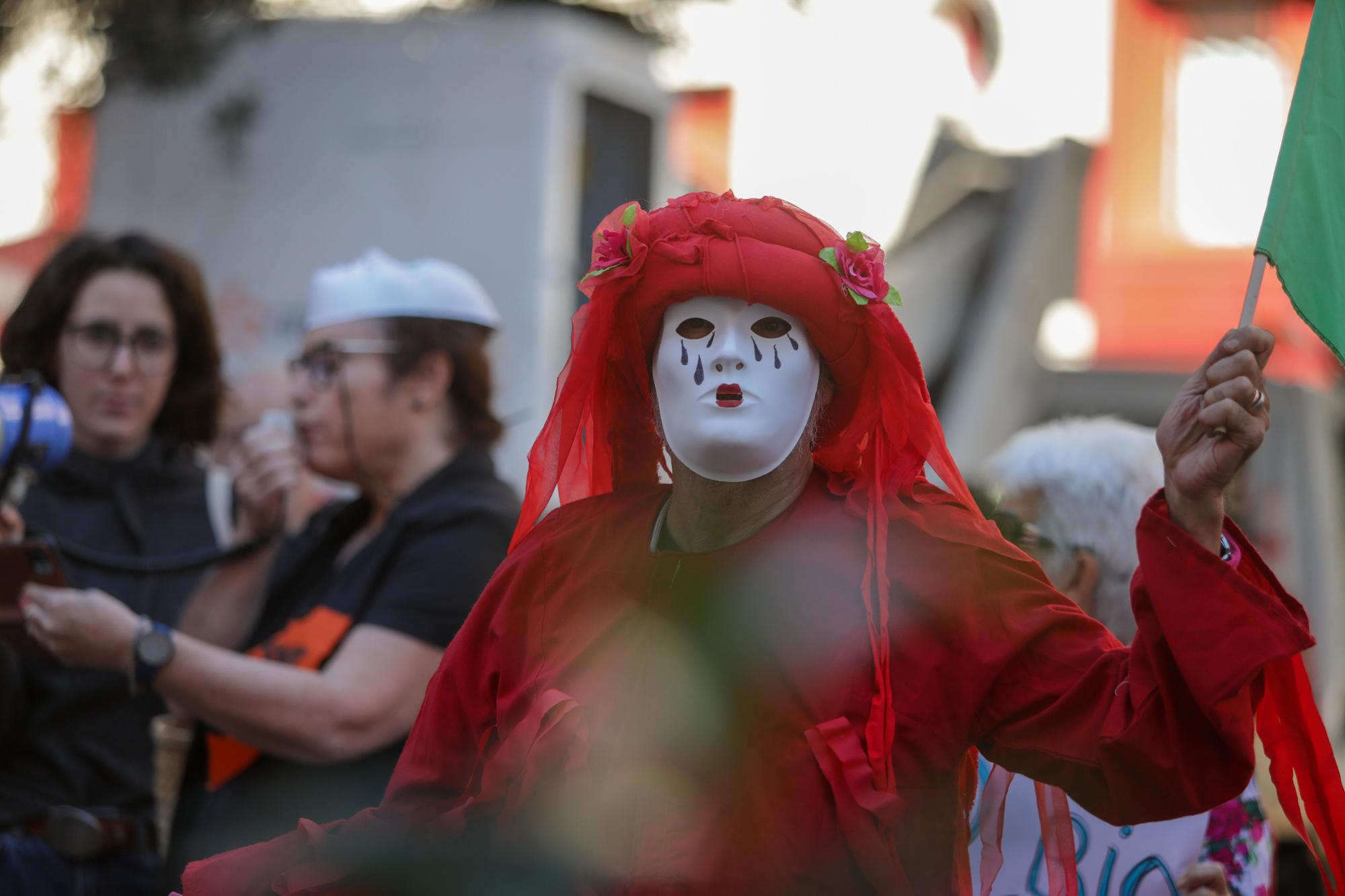 Una veintena de personas se manifiestan en Palma por los 16 científicos detenidos en Alemania