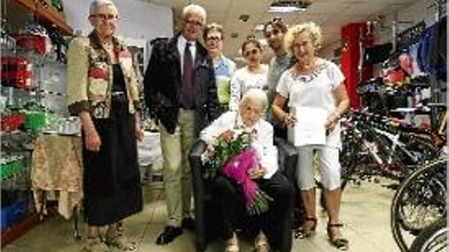 L&#039;Ajuntament felicita una àvia centenària