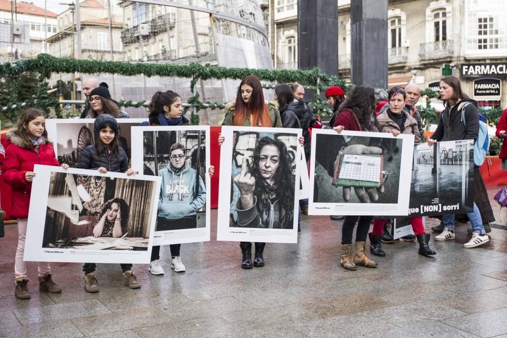 La muestra "O Vigo que [NON] sorrí" toma la calle