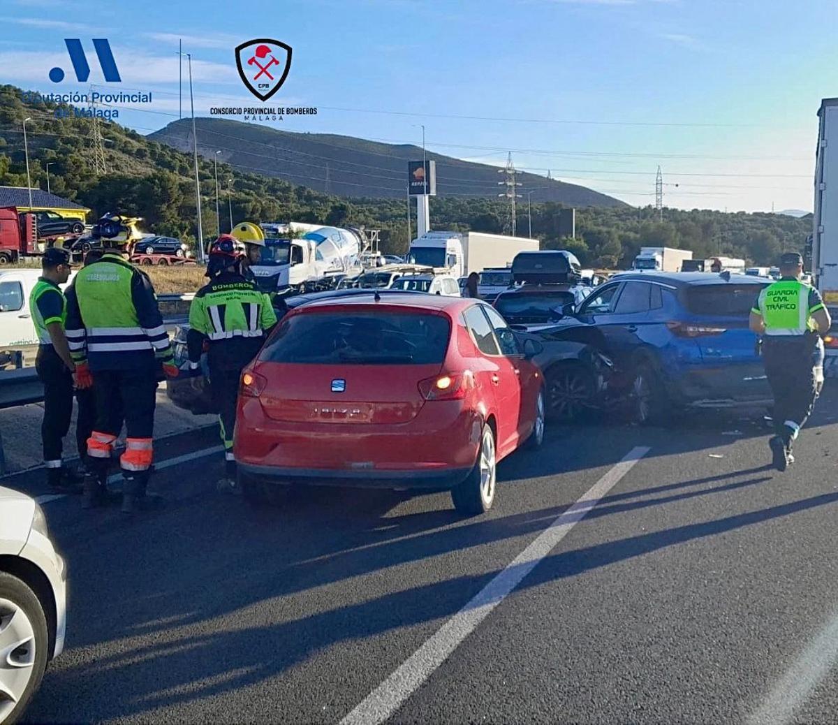 Actuación de la CPB en el accidente ocurrido en la A-7.