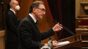 Jaume Giró, en el Parlament.