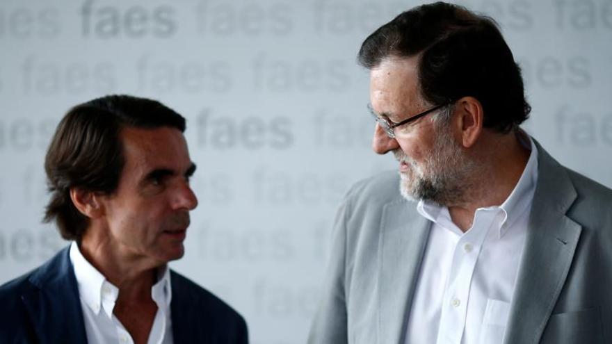 Rajoy y Aznar, en una imagen de archivo