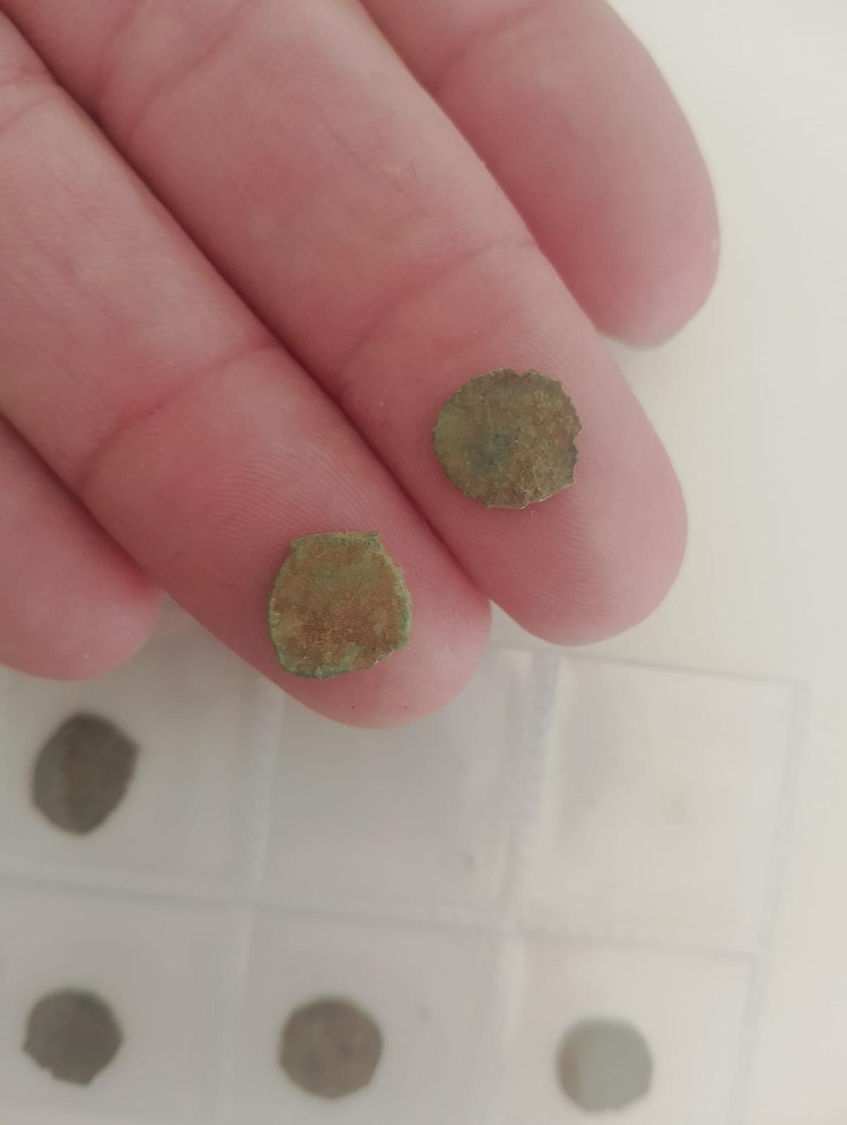 Monedas sin acuñar halladas en las islas Columbretes.