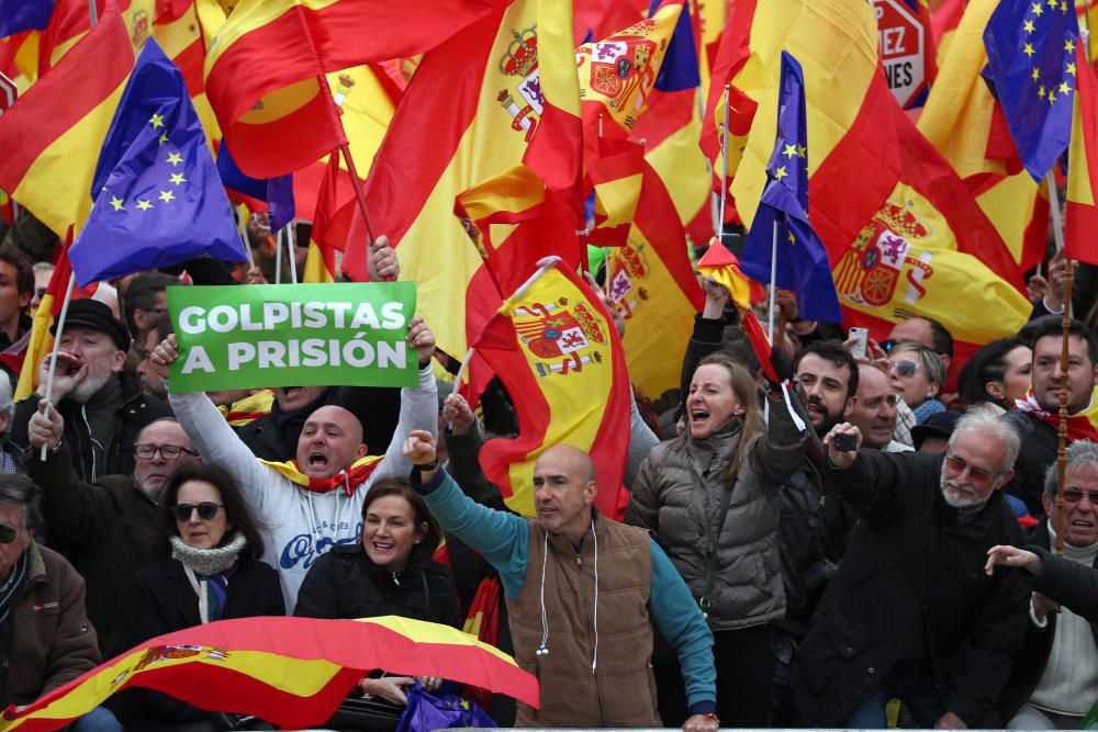 Concentració a favor d'una «Espanya unida» a Madrid