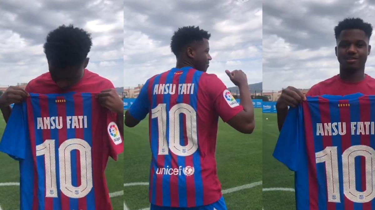 Así ha anunciado el Barça que Ansu Fati lucirá el dorsal 10