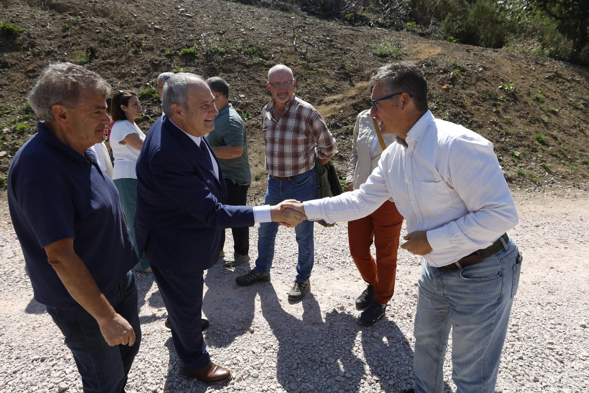 Así fue la visita del ministro Jordi Hereu al mirador de La Farrapona