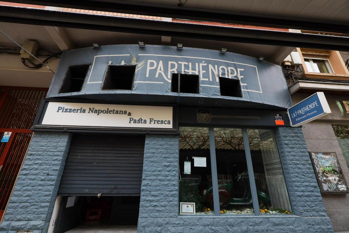 La Parthénope, restaurante de la Calle Verónica al que se le ha incendidado la cocina