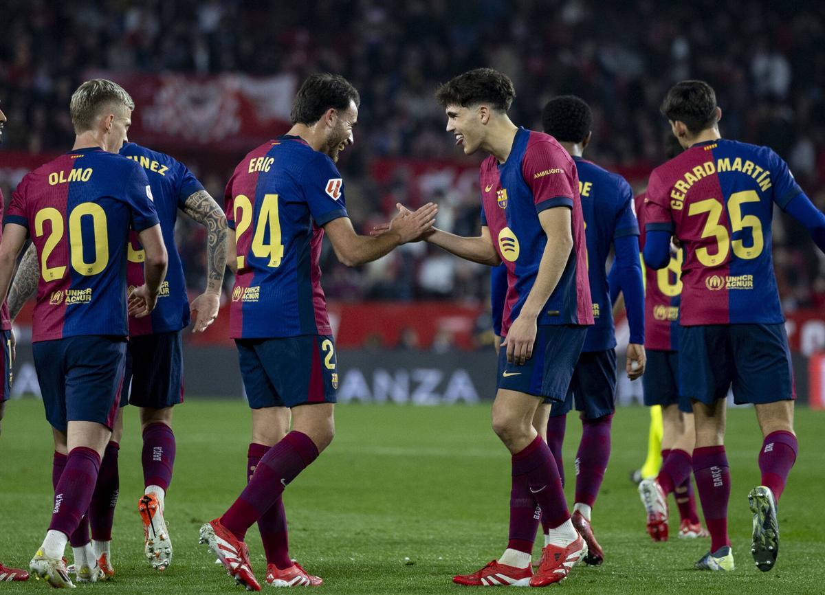 Eric brindó otro golazo en los minutos que jugó en Sevilla