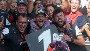 Jorge Martín, celebrando su victoria