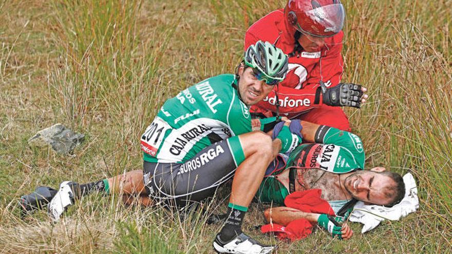 Im vergangenen Jahr stürzte Lluís Mas bei der Vuelta und schied mit einer Hüftverletzung aus.