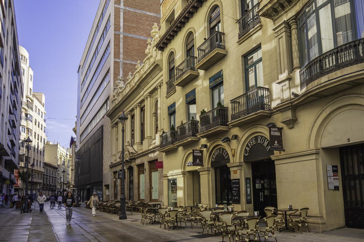 Una de las calles de Albacete.