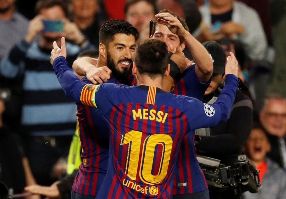 El Barça - Liverpool, en fotos