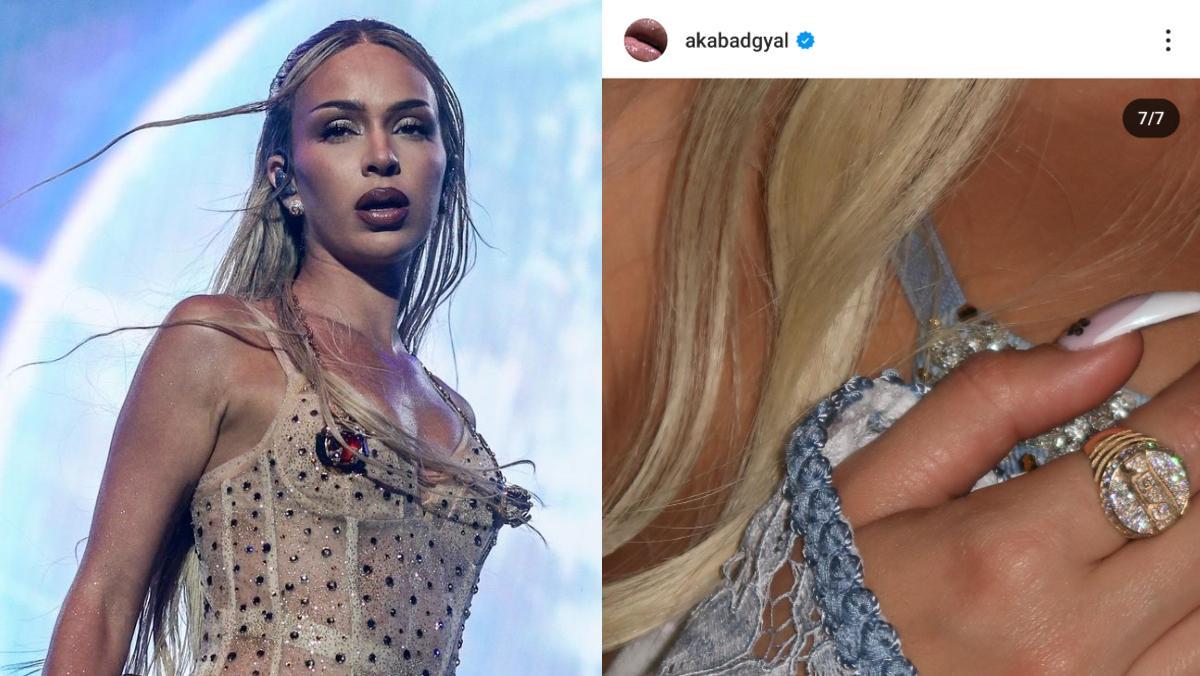 Bad Gyal ya tiene su propio 'Pepsi Ring' personalizado con el que no volverá a estropearse la manicura.