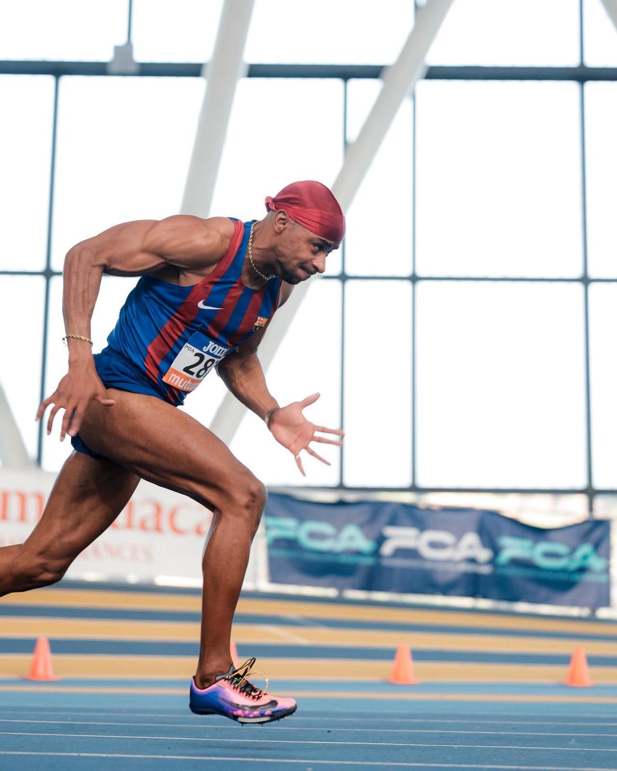 Oussama Oassou en acció.