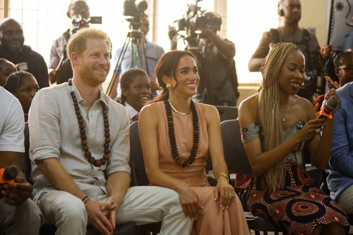 El príncipe Harry y Meghan Markle en su visita a Nigeria