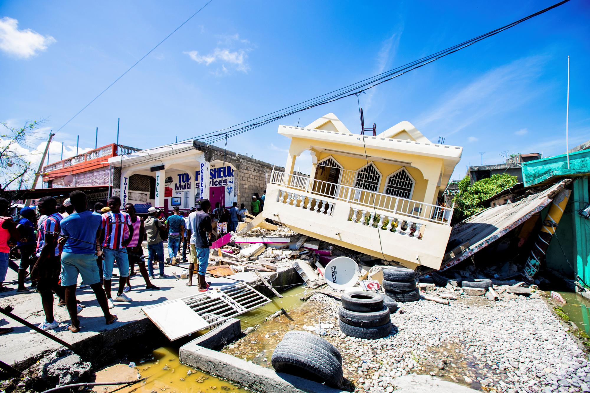El día después del terremoto en Haití