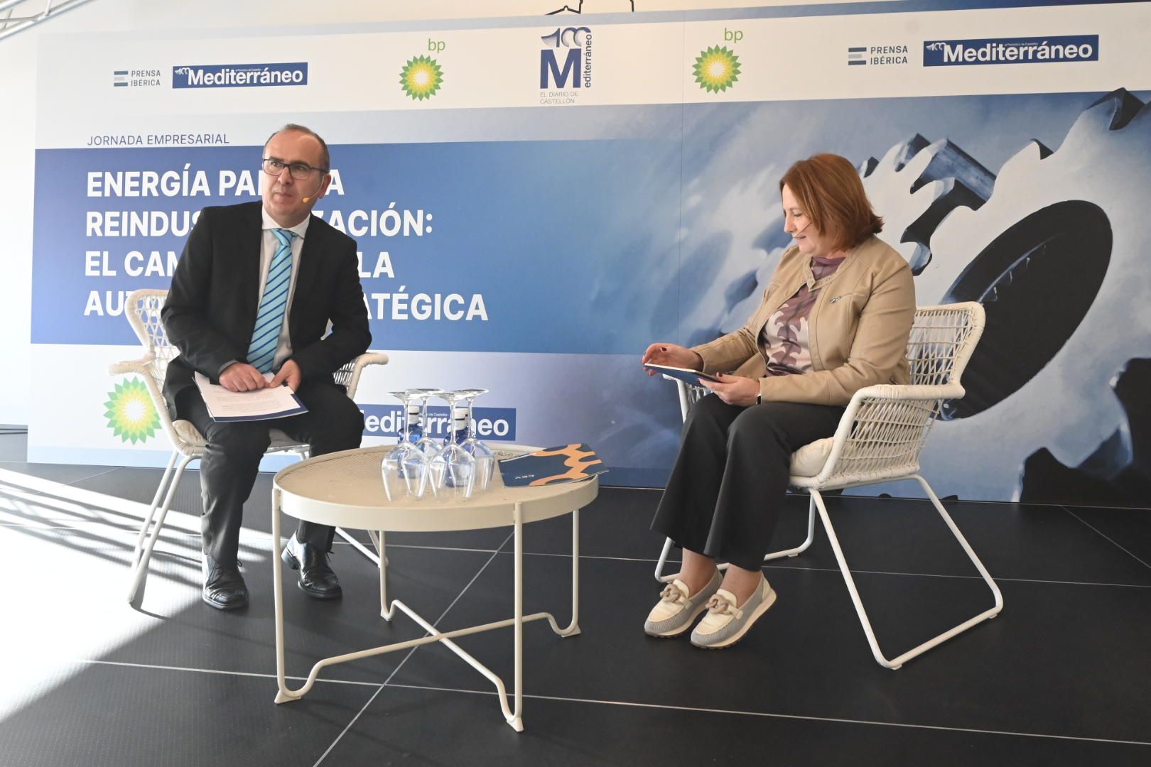 Las imágenes de la jornada de energía de bp y 'Mediterráneo'