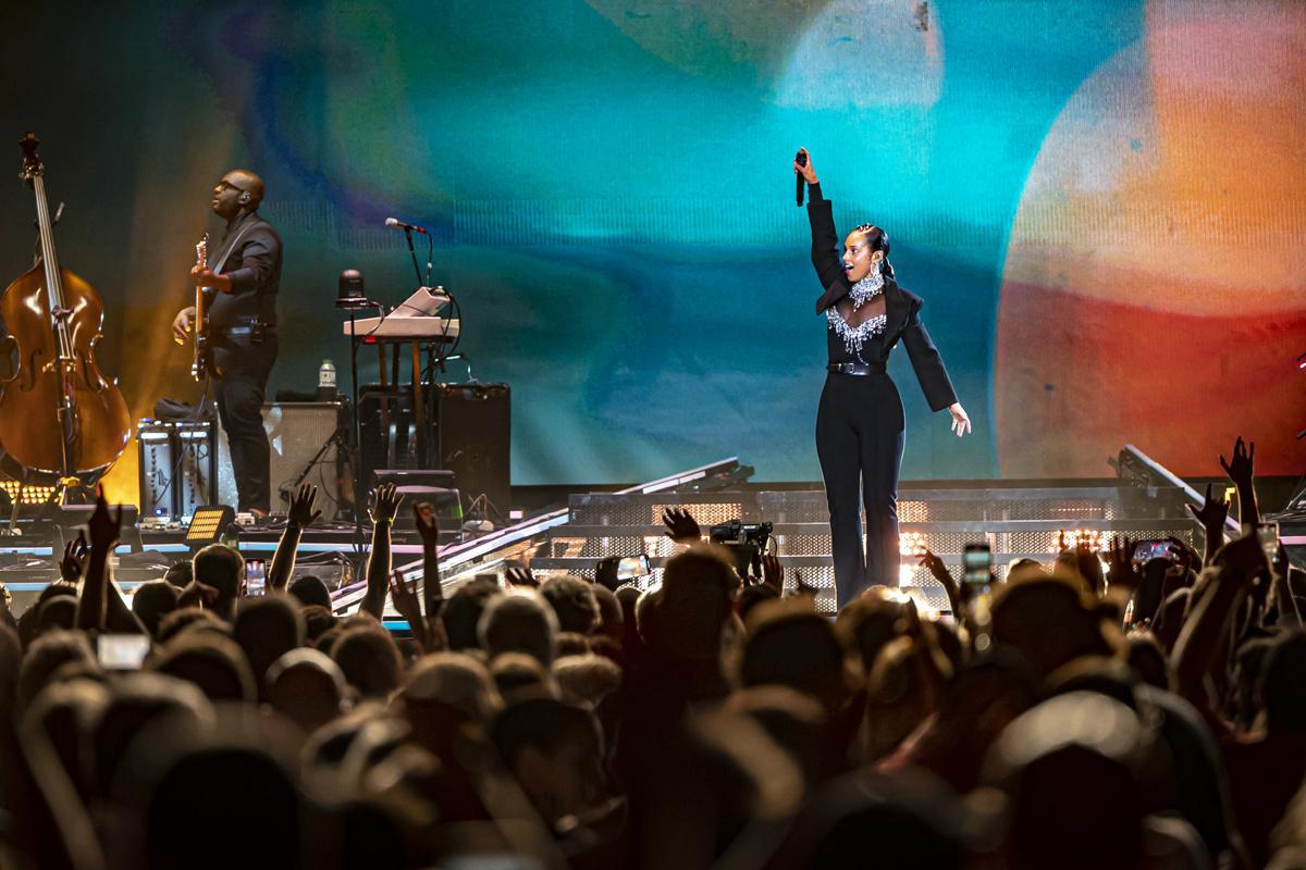 Concierto de Alicia Keys en el Palau Sant Jordi de Barcelona