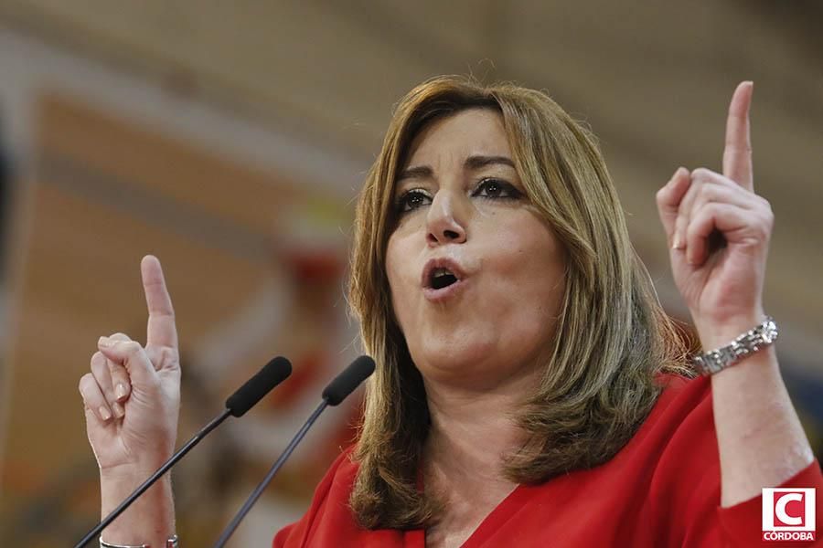 El PSOE de Córdoba con Susana Díaz en Madrid.