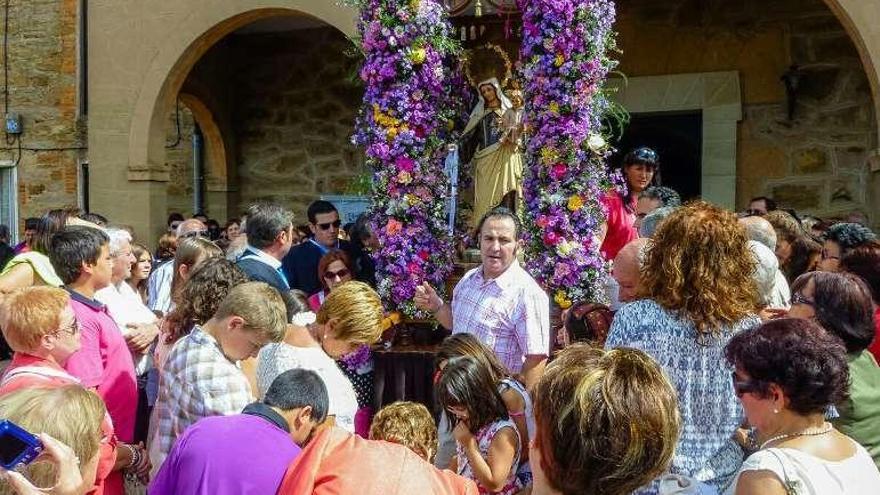 Procesión de la Virgen del Carmen el año pasado en Tábara.