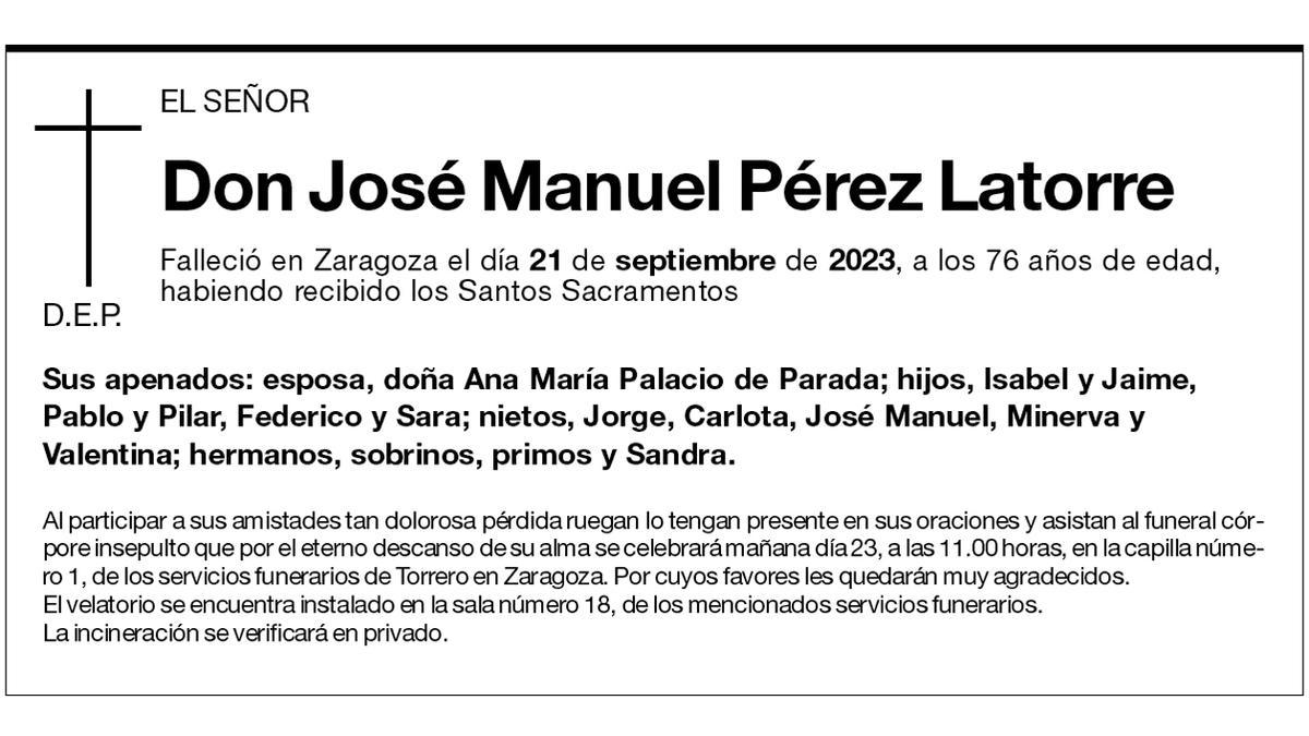 José Manuel Pérez Latorre