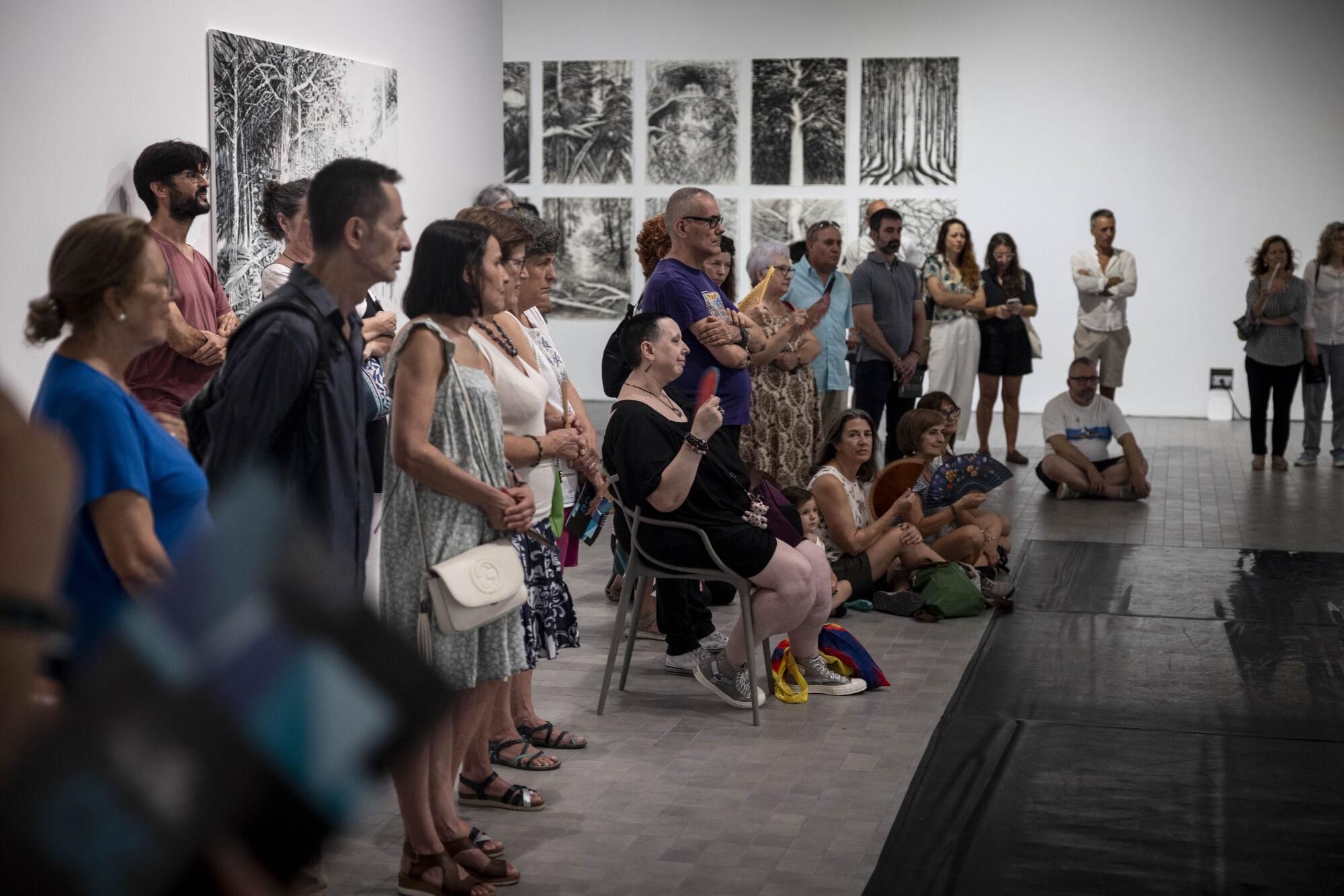 DANZA 'PAS A TROIS' CON HUGO Y VEGA GRIMALT POR EL 30 ANIVERSARIO DEL MUSEO PABLO SERRANO