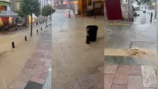 Así fue la riada que anegó Cangas de Onís tras la "tormentona" de ayer