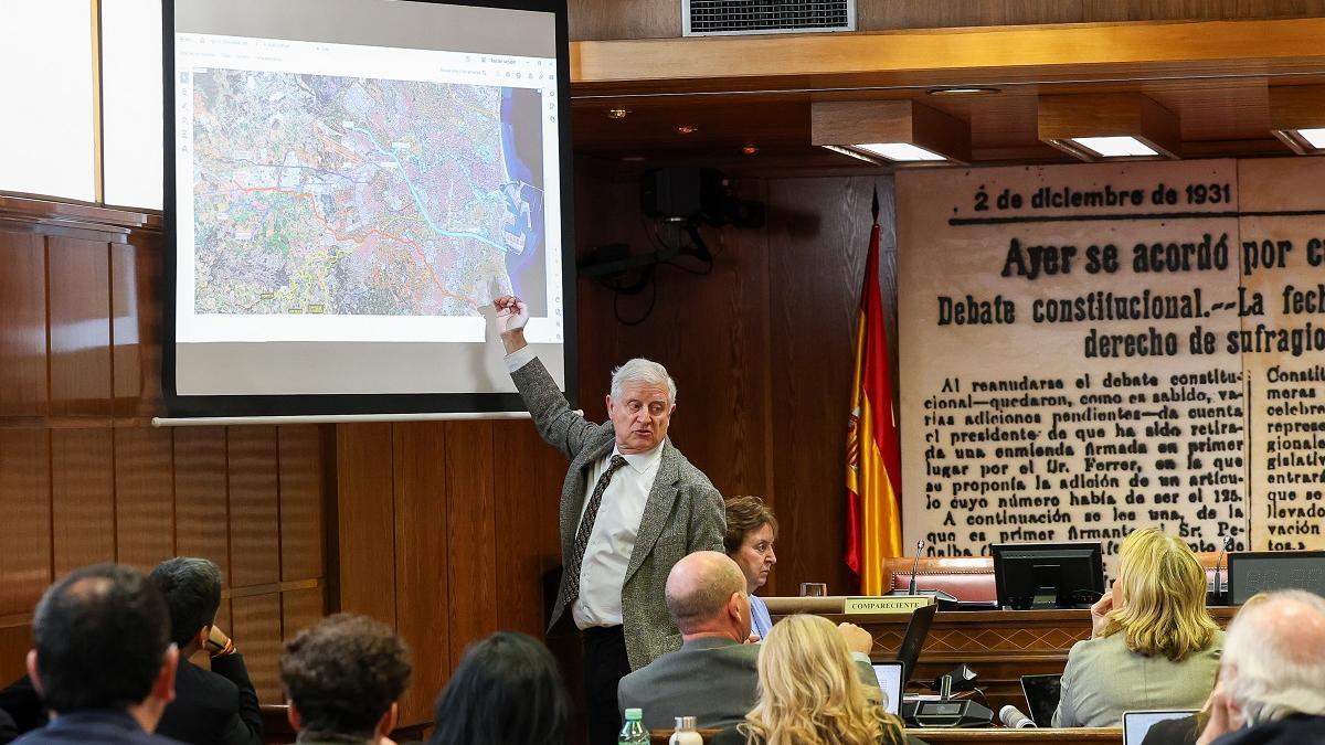Julio Gómez-Perretta de Mateo en su intervención en la Comisión del Senado sobre la dana.