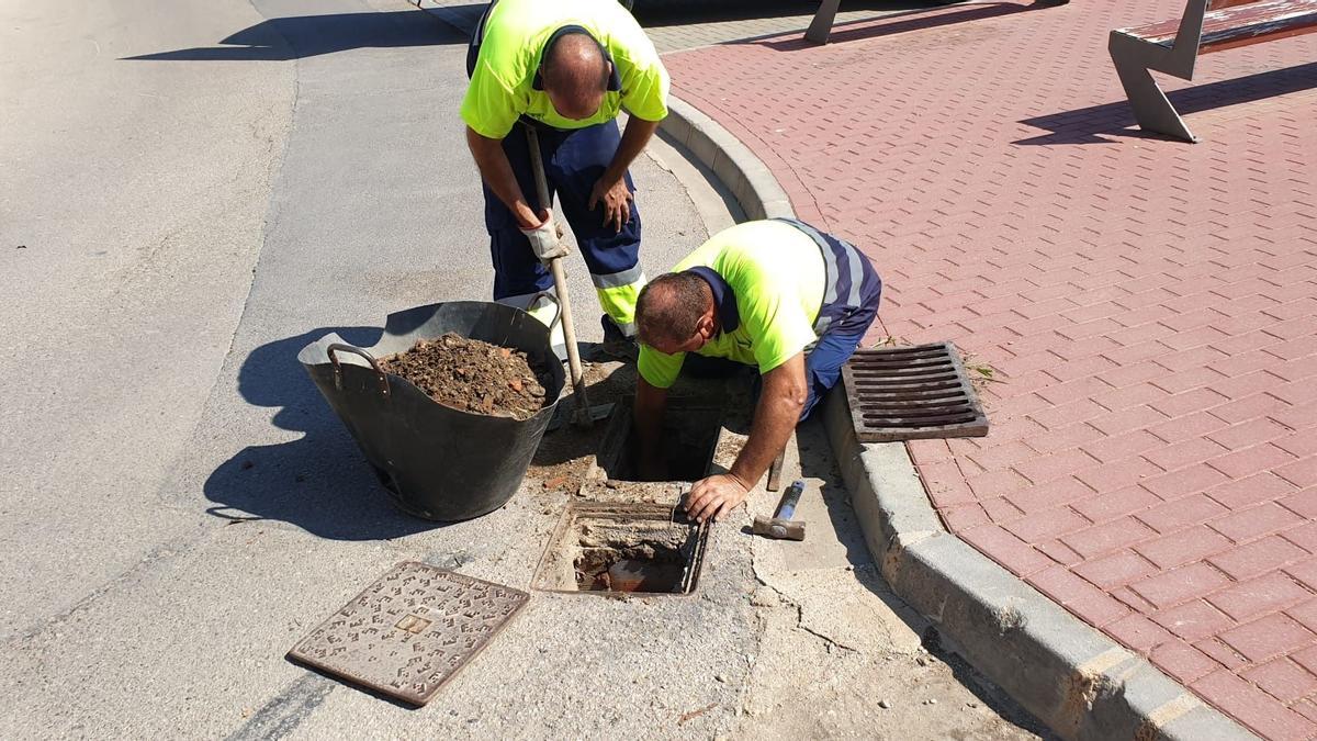 Trabajos de prevención de la gota fría en Vinaròs