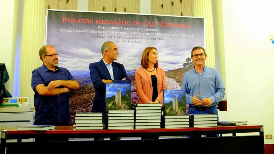 Meli amb Sònia Martínez, Francesc Cruanyes i Santi Coll.