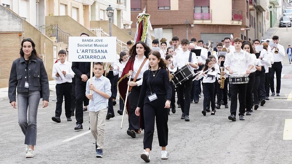 Una banda en el Festival de Bandes Juvenils de la Llosa de Ranes, en una edición pasada.