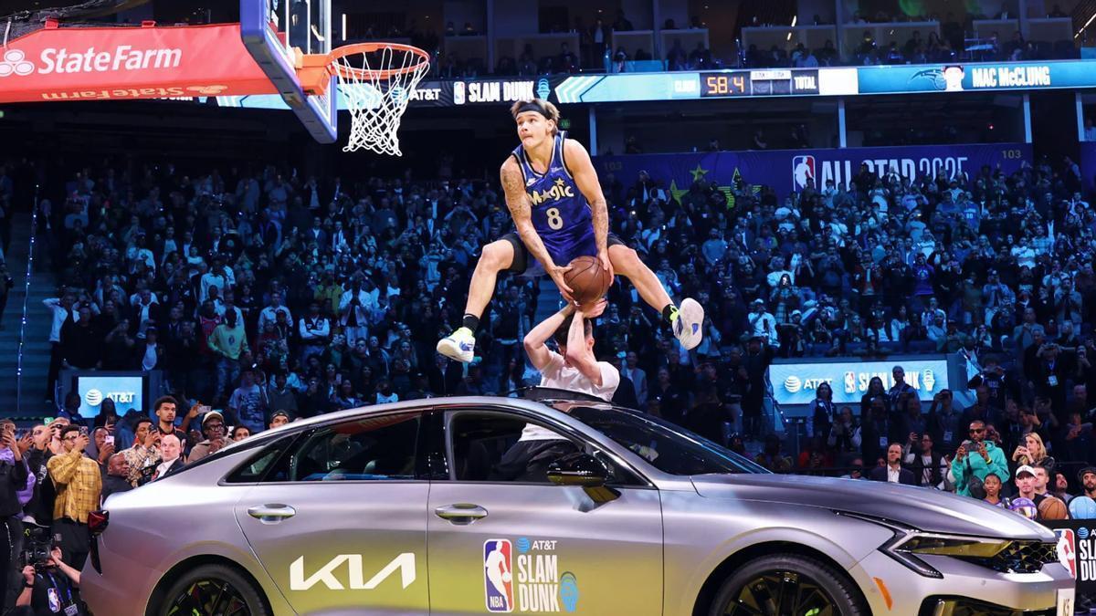 Mac McClung durante un Concurso de Mates del All-Star