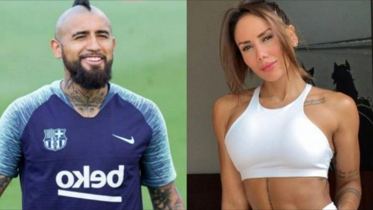 Arturo Vidal y Sonia Isaza