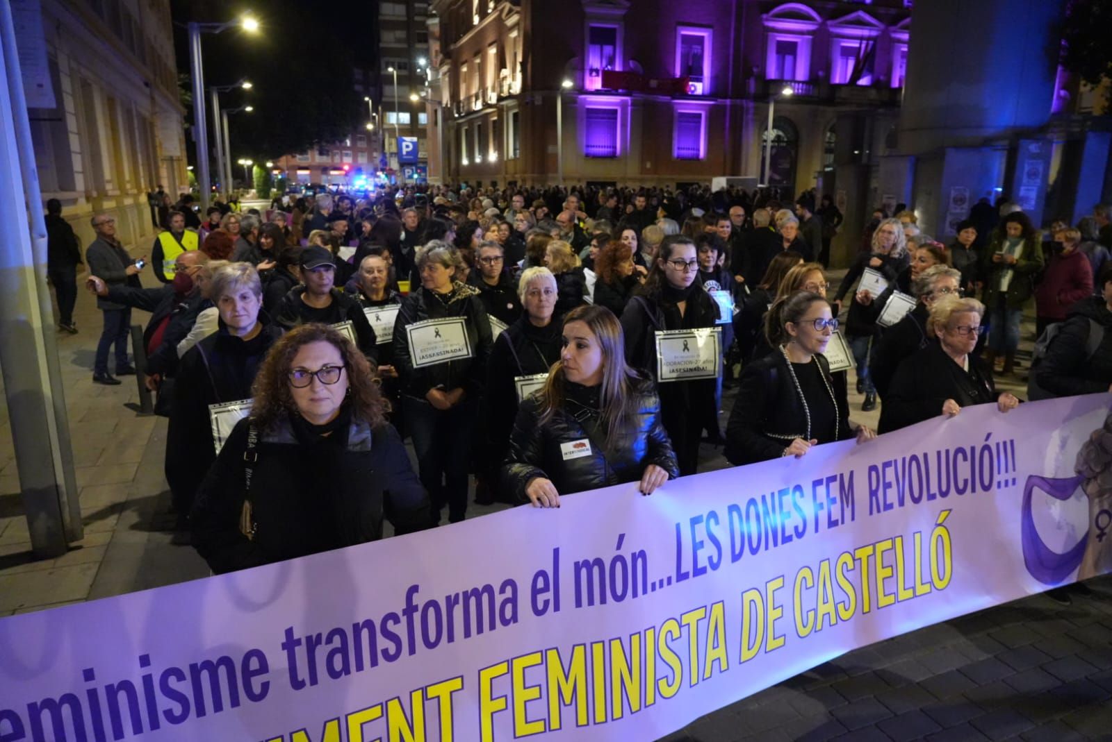 25-N en Castellón: La provincia clama contra la violencia machista. Imagen de Castelló