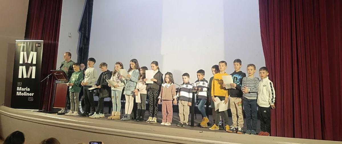 Los escolares de Paniza jugaron un ‘pasapalabra’ especial dedicado a María Moliner.