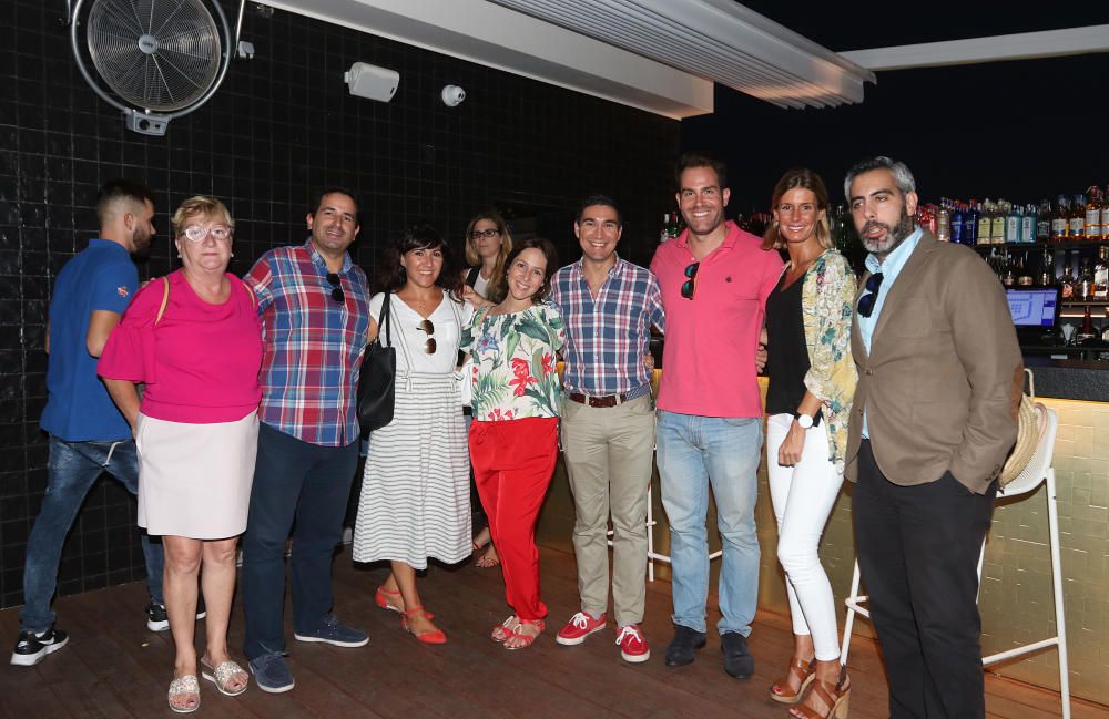 El evento, organizado por La Opinión de Málaga, reunió en la terraza del Hotel Málaga Premium a Cristina Martínez (Garbancita), Carlos Navarro Björk, Carlos Mansilla Gil de Bernabé y Mario Rosado