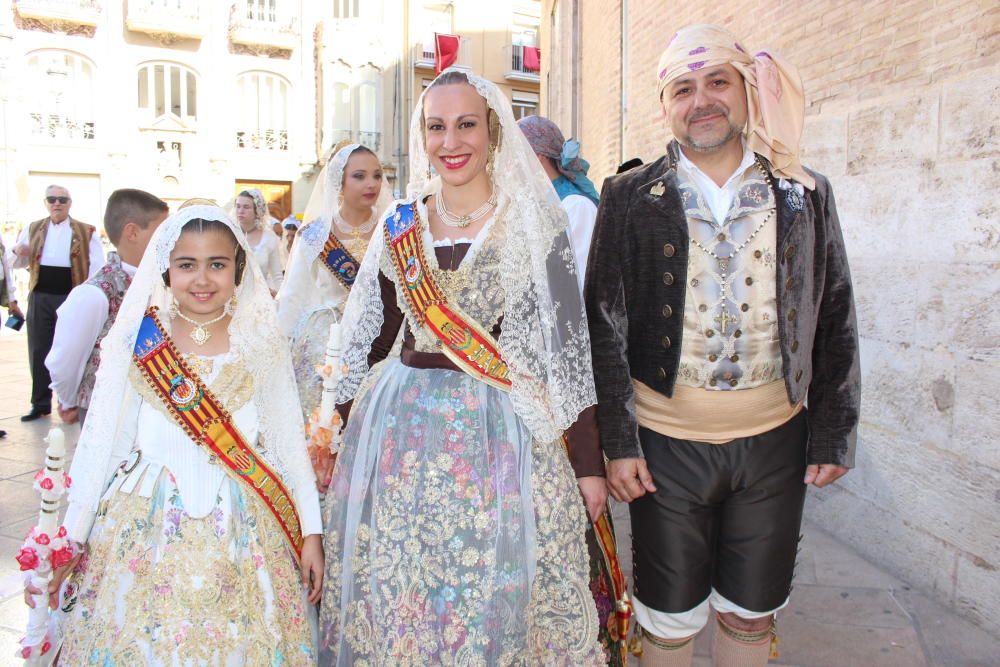 Falleras mayores 2019 en la Procesión de la Virgen