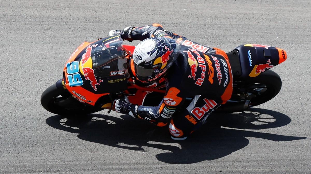 Rueda, durante una carrera