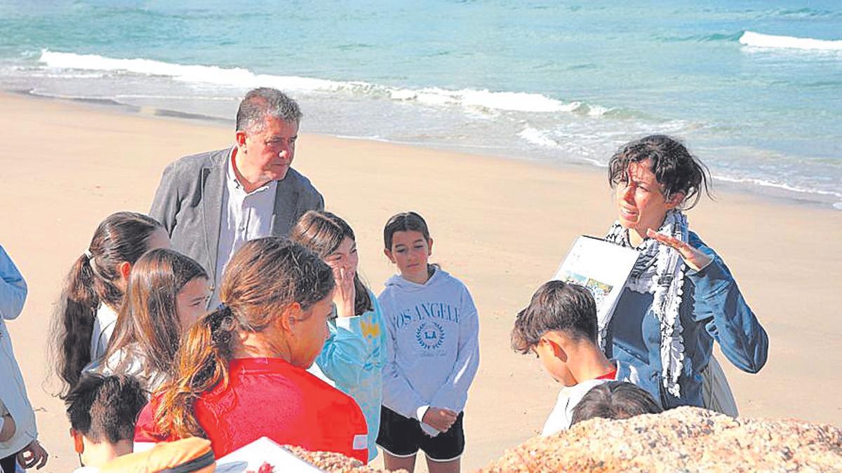 Visita de alumnos del colegio Zalaeta al Orzán.