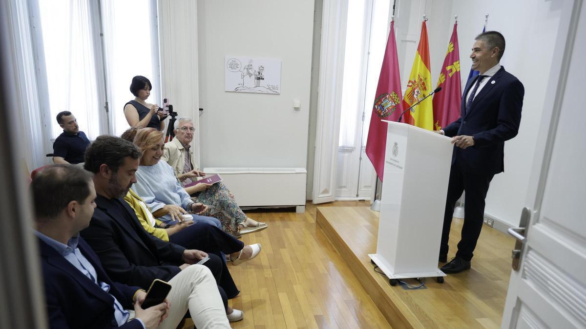 Jesús Giménez Gallo este jueves antes del Pleno Municipal