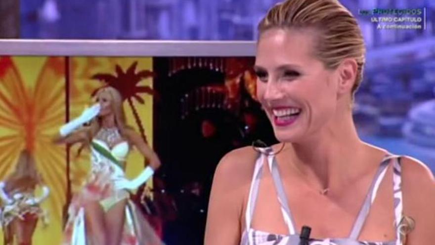 Heidi Klum derrocha glamour y belleza en su visita a ´El Hormiguero´