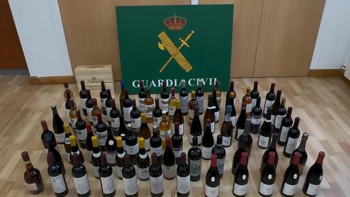 Algunas botellas recuperadas