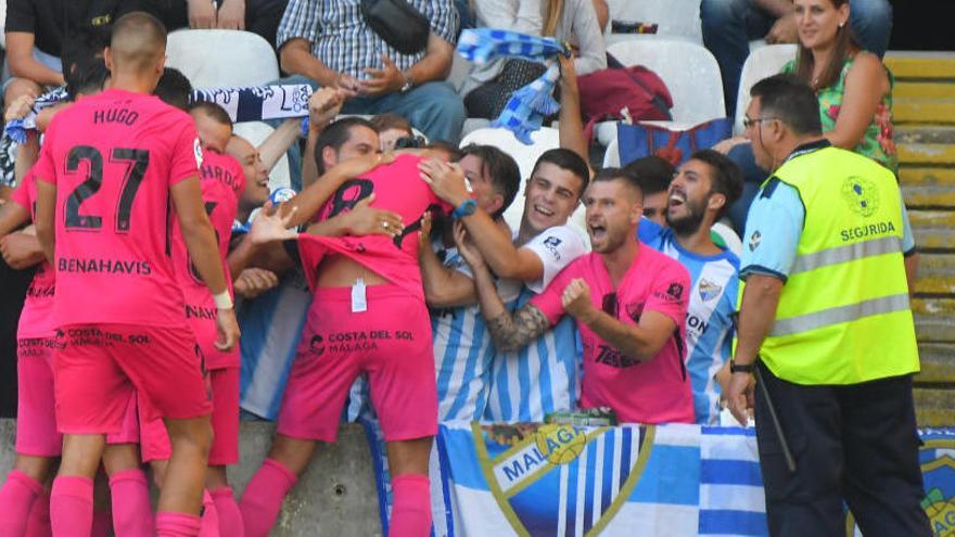 Así se celebró el gol de Adrián en Santander