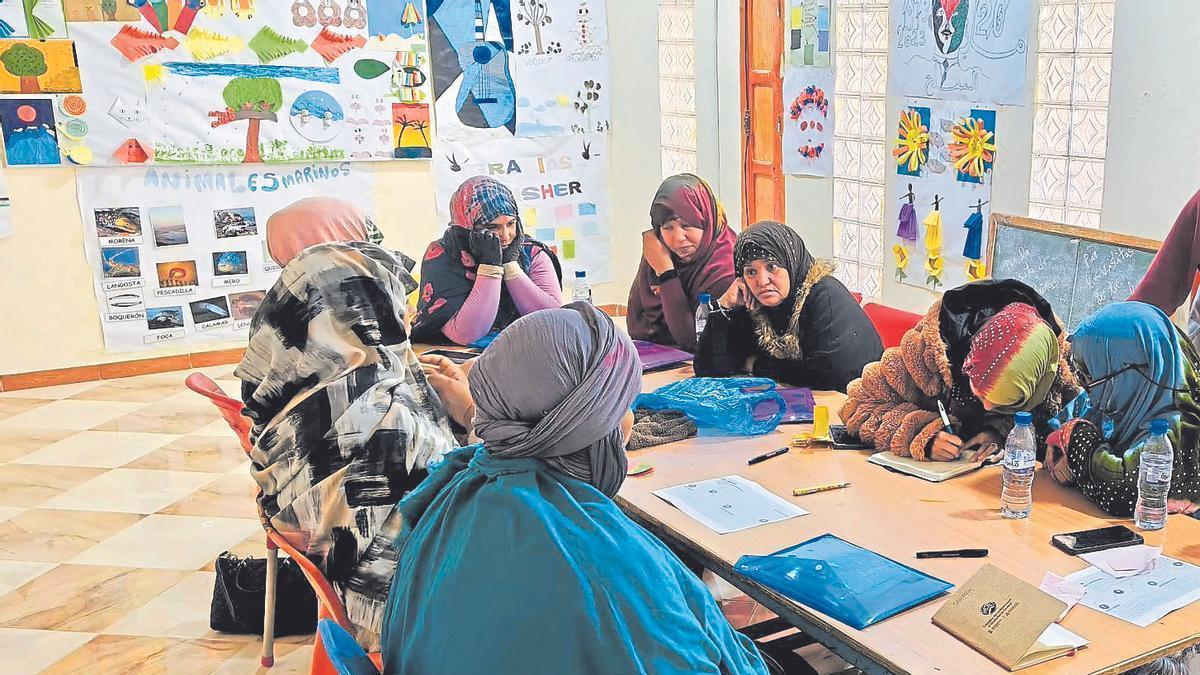 Formación impartida a maestras de escuelas de los campamentos de refugiados el pasado mes de diciembre.