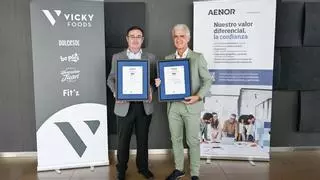 El reconocimiento de AENOR refuerza el posicionamiento de Vicky Foods como referente en innovación alimentaria