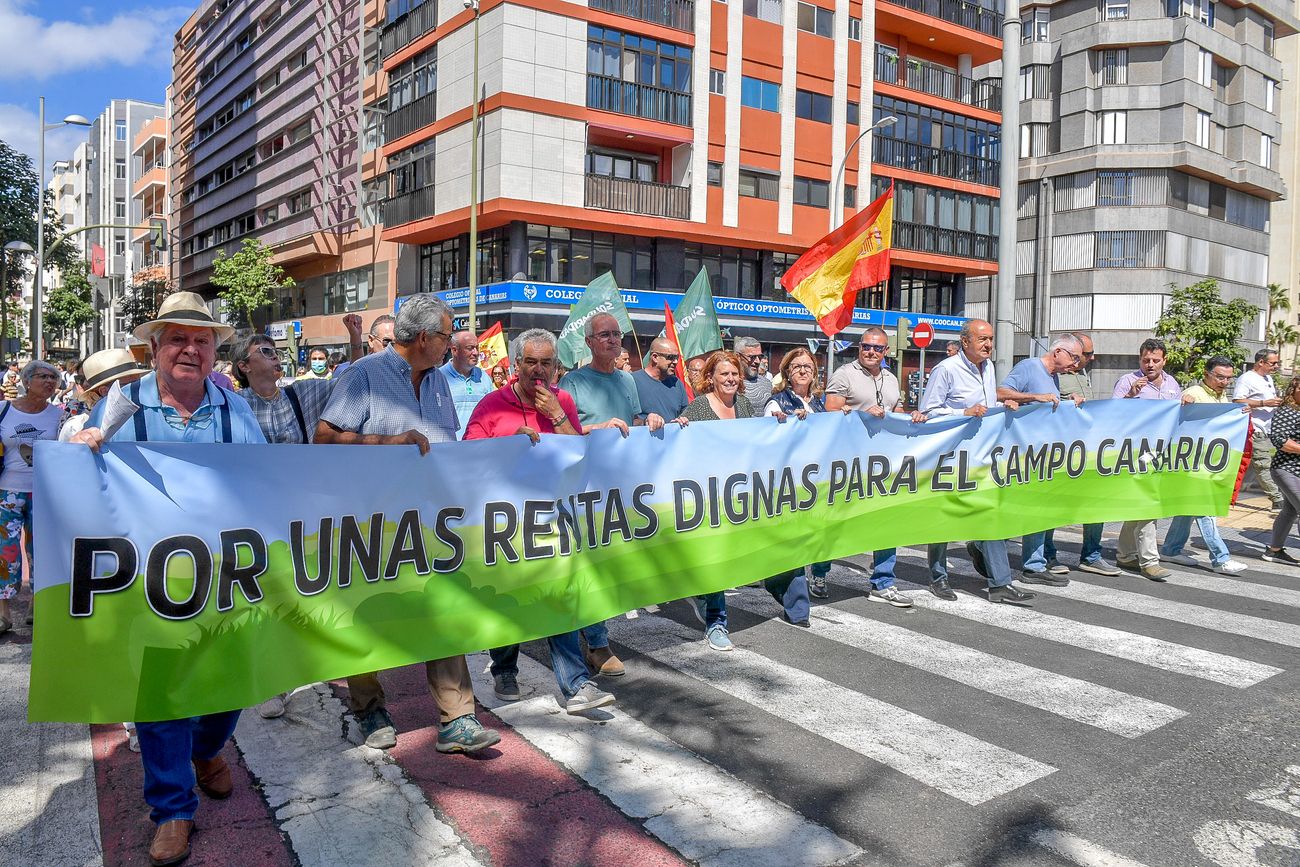 Tractorada del sector primario en Las Palmas de Gran Canaria (21/02/24)