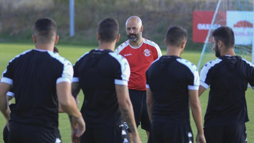 Movilla, técnico del Zamora CF, en un entrenamiento.